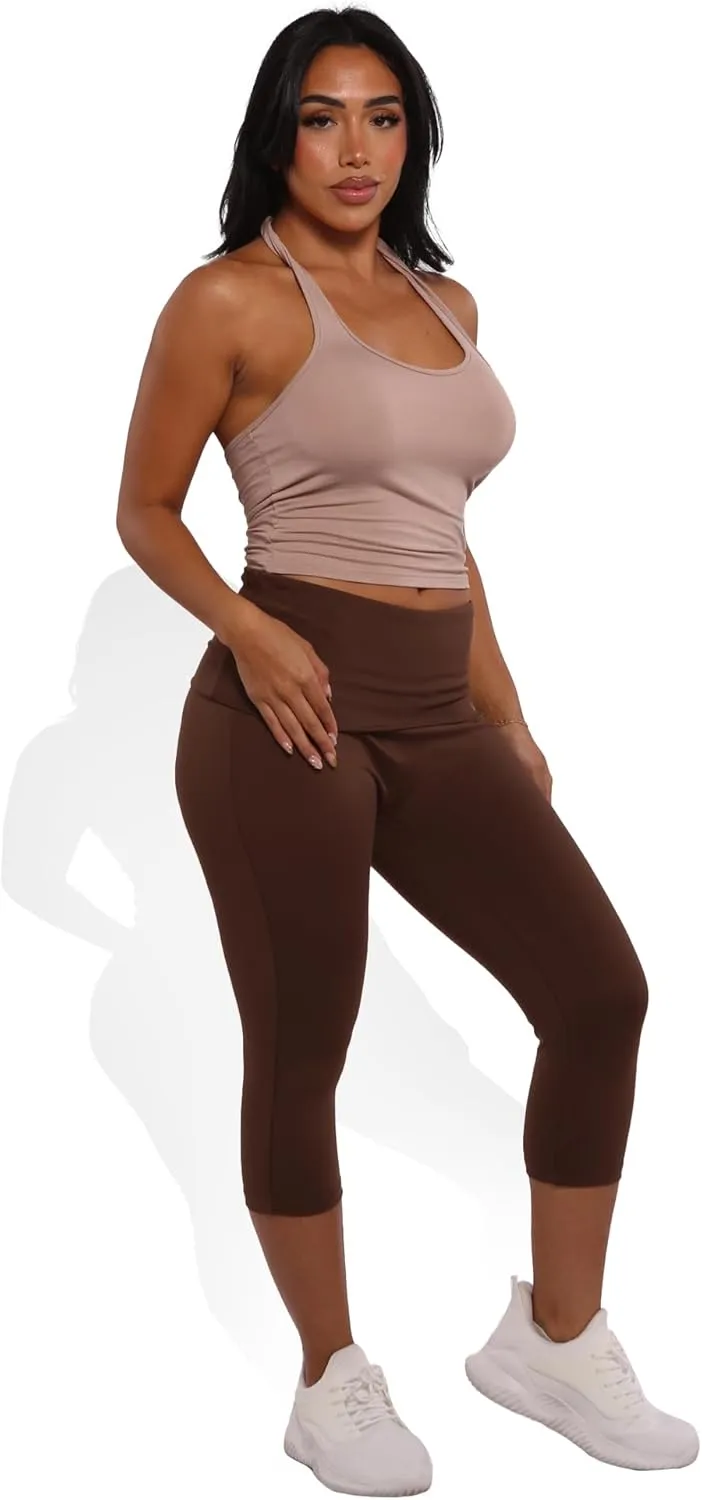 ShoSho Womens Yoga Leggings Tummy Control Sports Pants Stretchy Activewear Bottoms