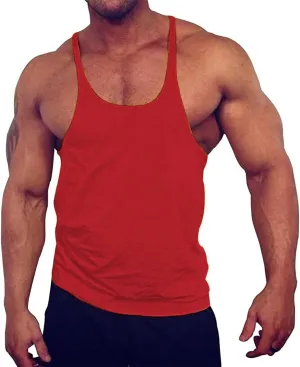 Sport Tank Tops for Men Casual Sleeveless Muscle T Shirts Gym Bodybuilding Moisture Wicking Workout Sweat Shirt Vests