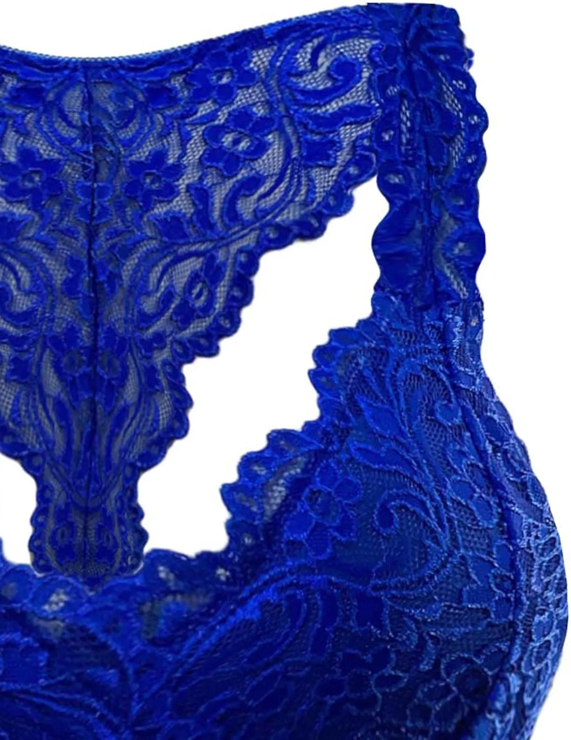 Sports Bras for Women Plus Size Floral Lace Racerback Bra Running Yoga Tank Top Bra Wireless Underwear