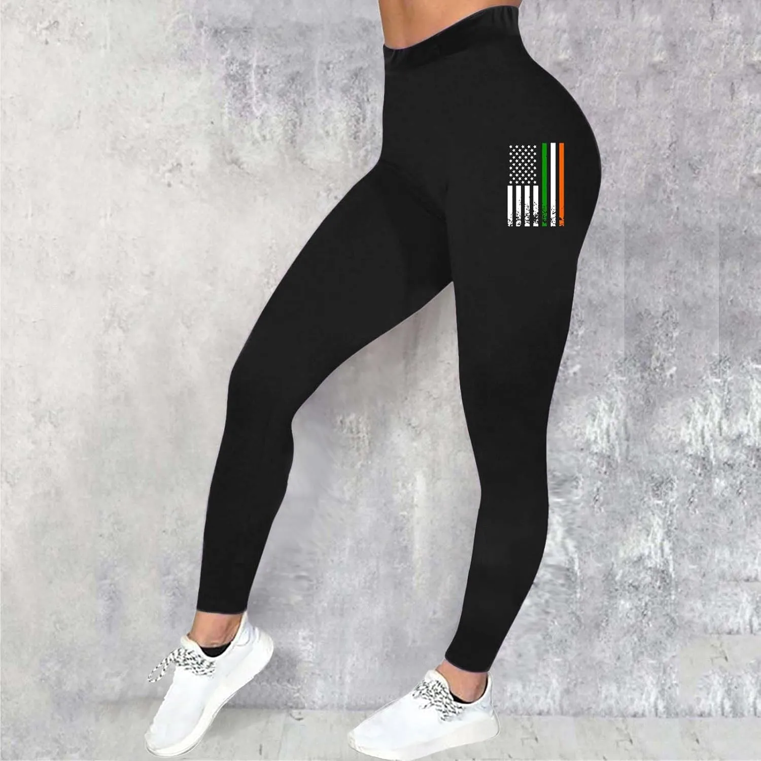 St Patricks Day Tummy Contral Leggings for Women Women's St Day Leggings Irish Irish Leggings with Pockets for