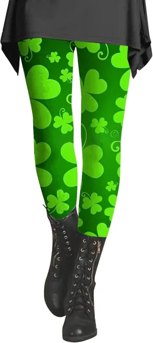 St. Ppatrick's Day Leggings Leggings with Soft and Slim Butt Lifts Leggings for Women De Mujer Sweat Pants for