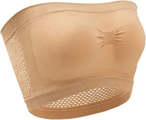 Strapless Nursing Bra for Women Seamless Bandeau Stretchy Non-Padded Bandeau Tube Top Bra Wire Free Bandeau Bra