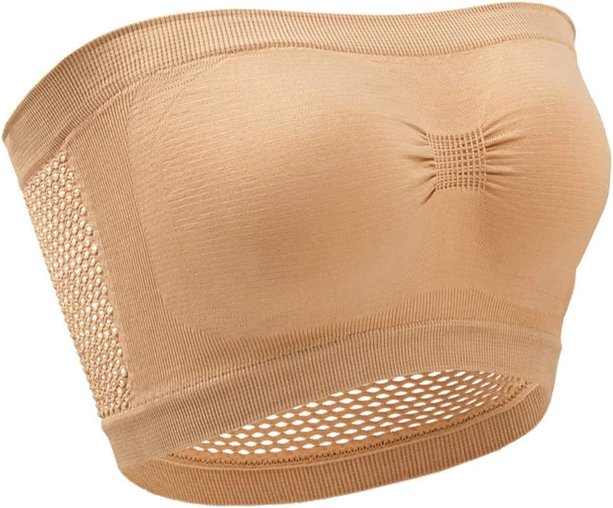 Strapless Nursing Bra for Women Seamless Bandeau Stretchy Non-Padded Bandeau Tube Top Bra Wire Free Bandeau Bra