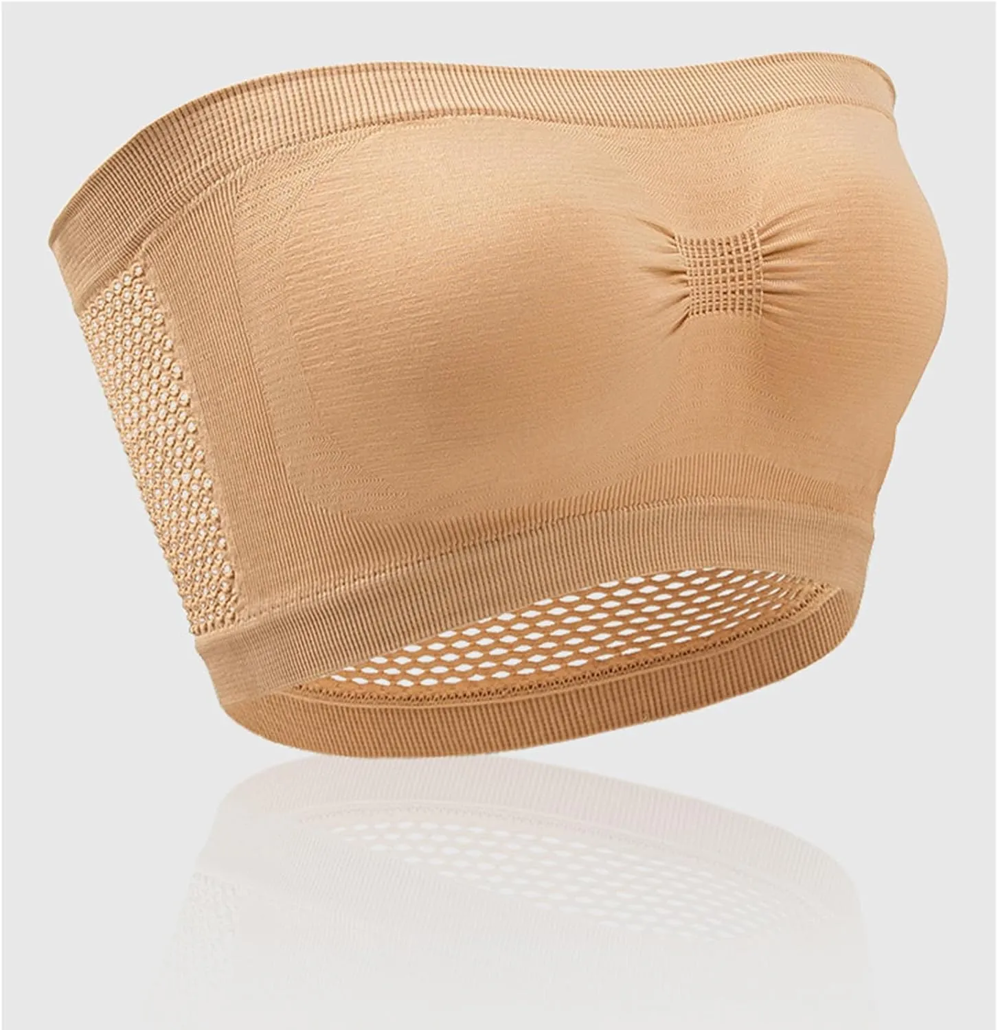 Strapless Nursing Bra for Women Seamless Bandeau Stretchy Non-Padded Bandeau Tube Top Bra Wire Free Bandeau Bra
