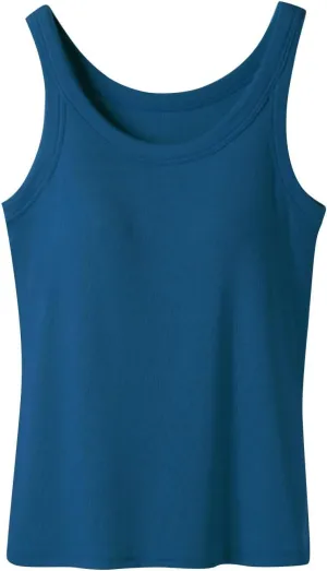 Tank Tops for Women 2025 Bulit in Bra Cotton Summer Workout Yoga Tops Slim Fit Ribbed Sleeveless Basic Tee Camisole