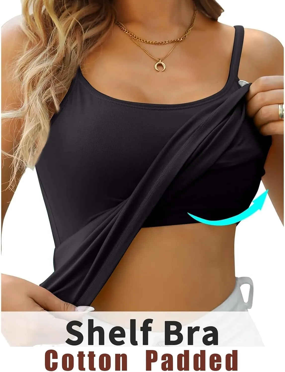 Tank Tops with Built in Bras for Women Basic Sleeveless Vest Workout Yoga Sports Bra Summer Shirts 2025