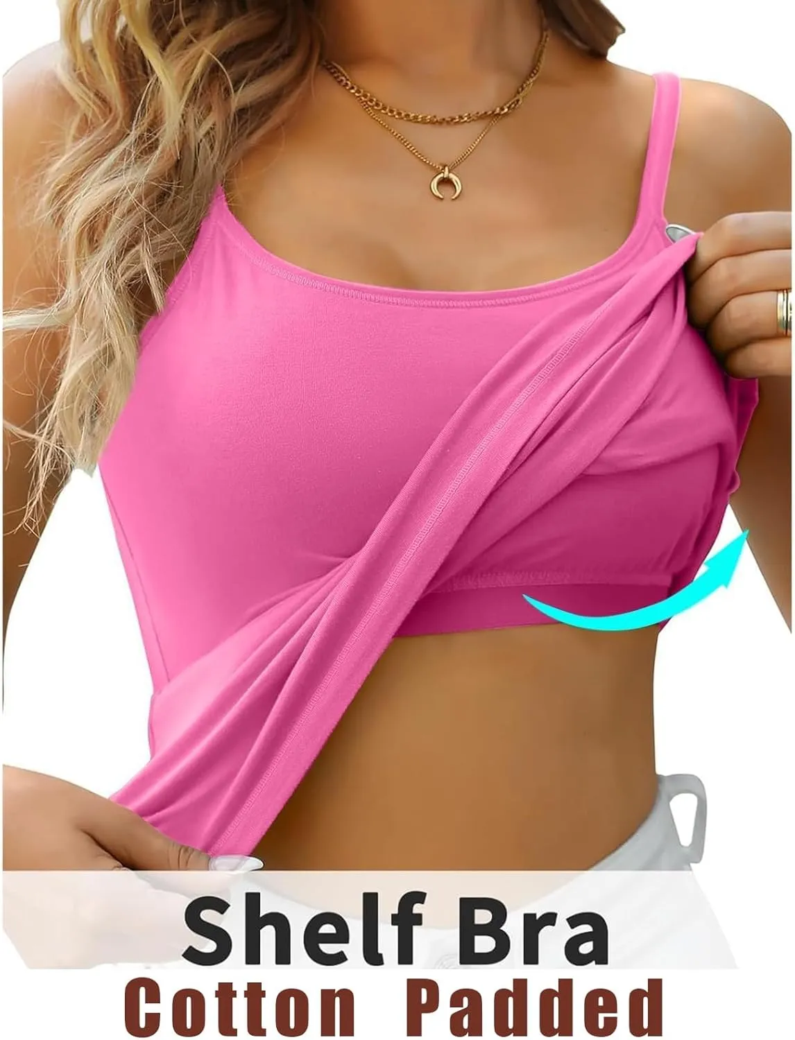 Tank Tops with Built in Bras for Women Basic Sleeveless Vest Workout Yoga Sports Bra Summer Shirts 2025
