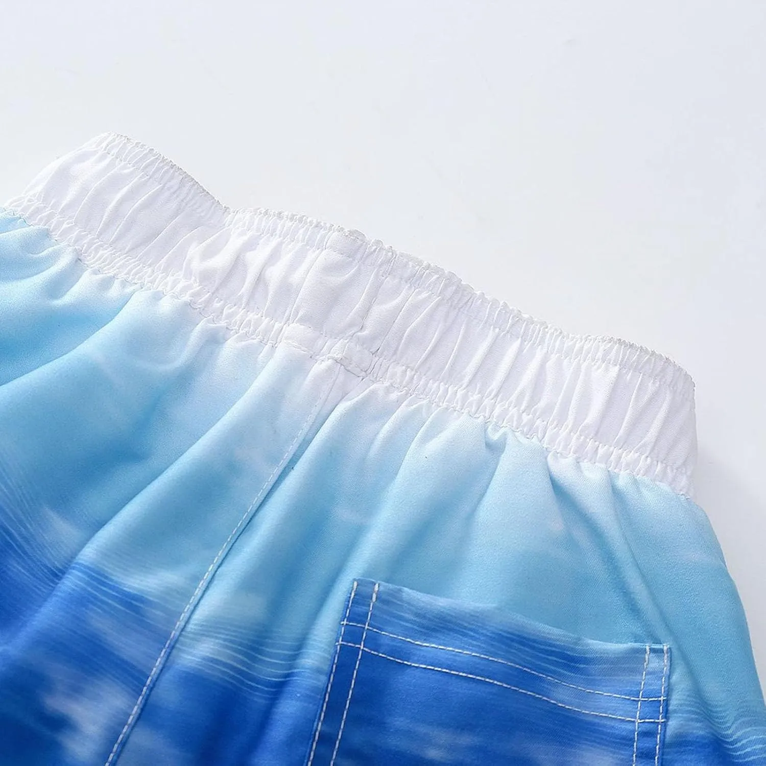 Toddler Cotton Summer Beach Shorts Boys Swim Trunks Elastic Waist Drawstring Loose Fit Athletic Girls Summer Wear