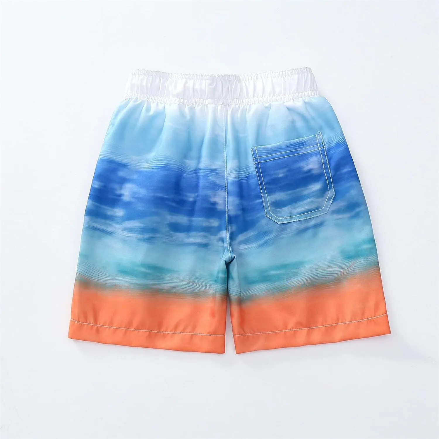 Toddler Cotton Summer Beach Shorts Boys Swim Trunks Elastic Waist Drawstring Loose Fit Athletic Girls Summer Wear