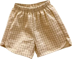 Toddler Girls Boys Athletic Soccer Shorts Basketball Sports Shorts Kids Quick Dry Plaid Running Pants Jogger Pants
