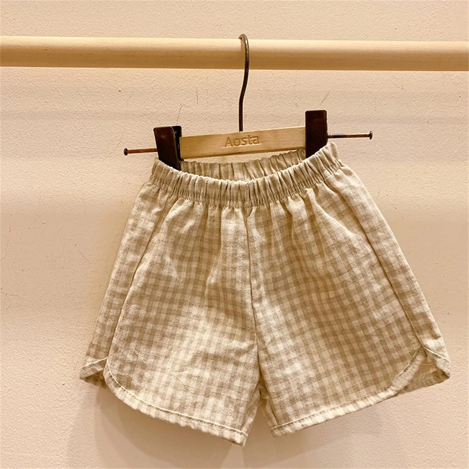Toddler Girls Boys Athletic Soccer Shorts Basketball Sports Shorts Kids Quick Dry Plaid Running Pants Jogger Pants
