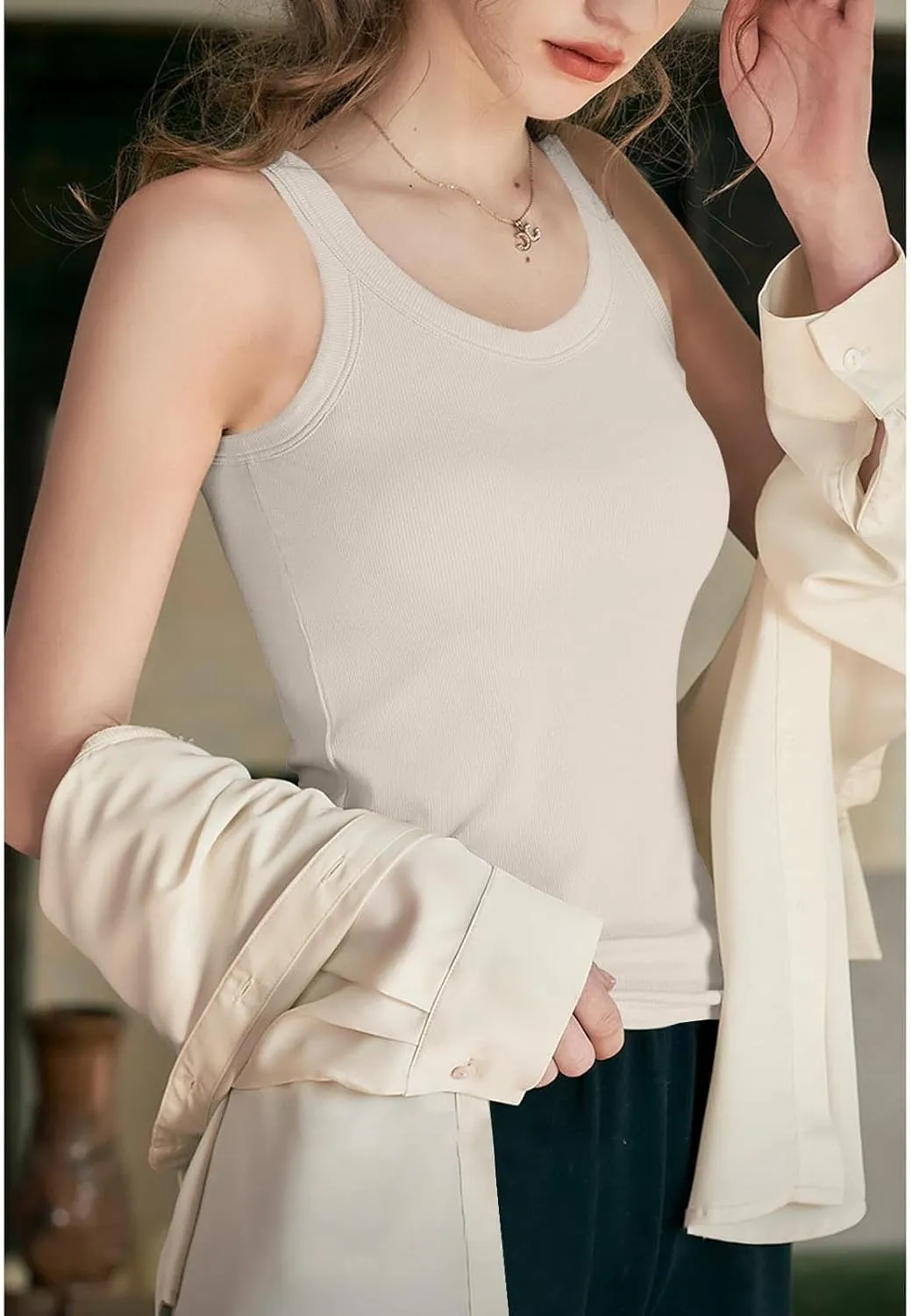 Trendy 2025 Camisoles Top Women’s Sleeveless Shirt Quick-Dry Lightweight Tank Top Going Out Y2K Blouses