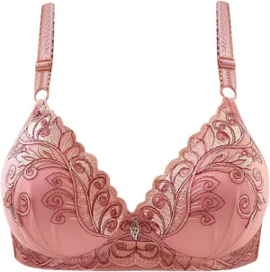 Women Full Figure Plus Size Bralettes Plus Size Breathable Nursing Bras Push Up High Support Everyday Bralette