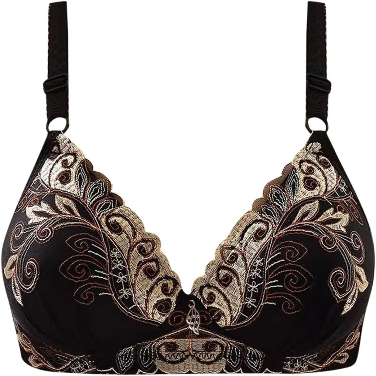Women Full Figure Plus Size Bralettes Plus Size Breathable Nursing Bras Push Up High Support Everyday Bralette