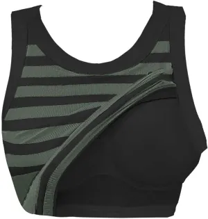Women Ribbed Tank Top with Built in Bra Sleeveless Stripes Camisole Tops Y2K Spring Summer Cami 2025 Undershirt