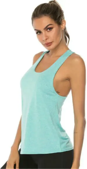 Women Sleeveless Quick-Dry Breathable Workout Gym Tank Top Women Fitness Jogging Yoga Tank Shirt