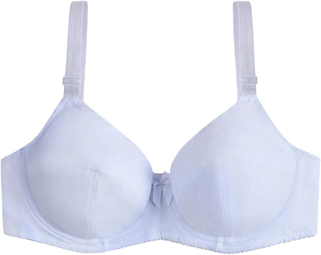 Women T-Shirt Bra Lace Underwire Push-Up Bralettes Full Coverage Brassiere Lightly Lined T-Shirt Bras Ladies Underwear