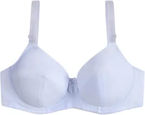 Women T-Shirt Bra Lace Underwire Push-Up Bralettes Full Coverage Brassiere Lightly Lined T-Shirt Bras Ladies Underwear
