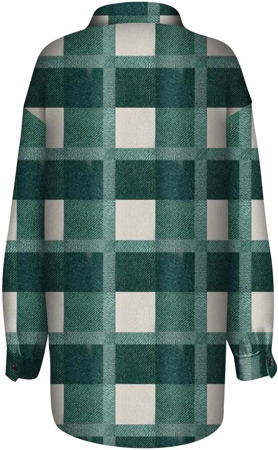 Womenfice Plaid Printed Sweaters Shirt Long Sleeve Cardigan Tops Trendy Long Outwear Tee Flannel Plaid Shirts