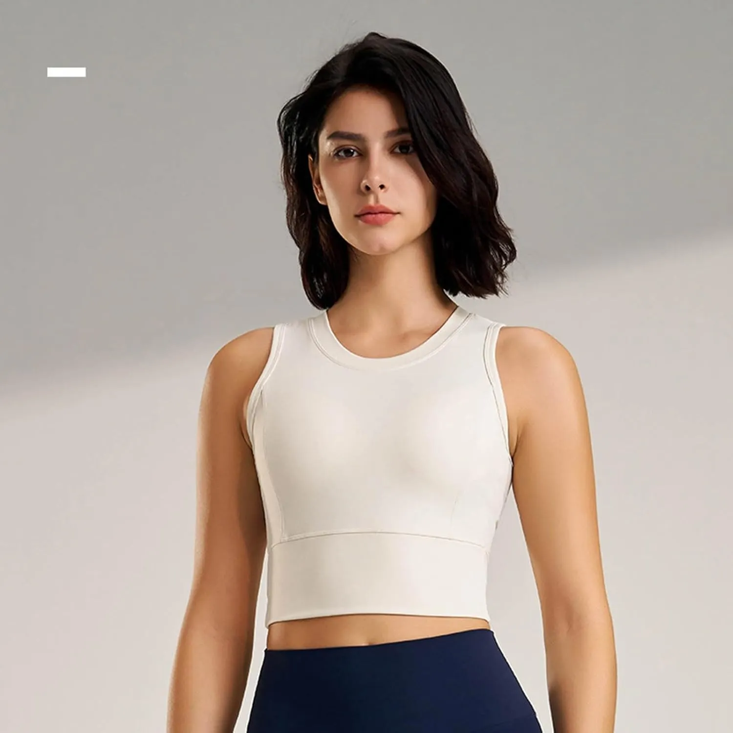 Women's Active Sports Bra High Support Wirefree Cross Back Wirefree Bra Quick Dry Padded Workout Yoga Tank Top Bra