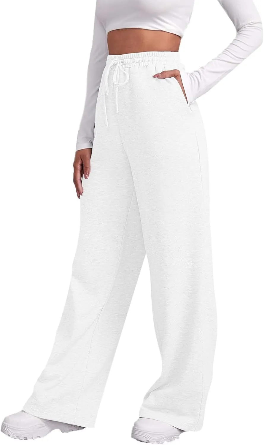 Womens Cargo Sweatpants Baggy Elastic Loose Pants Fall Winter Lounge Jogger Pants Lightweight for Yoga Sweat Pants