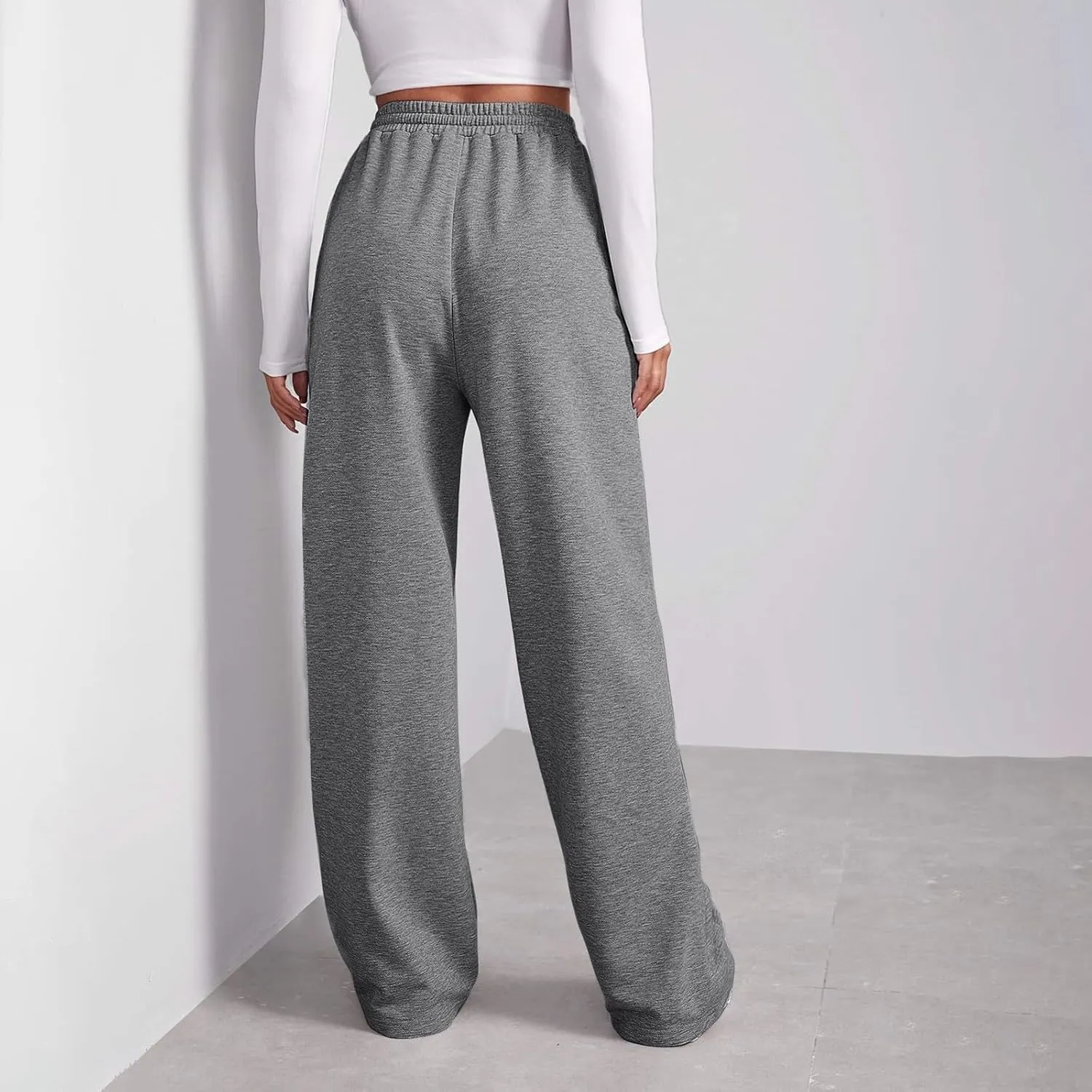 Womens Cargo Sweatpants Wide Leg Y2k Pants for Women Warm Casual Casual Loose Trousers Workout for Yoga Sweat Pants