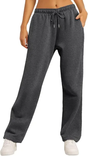 Womens Cargo Sweatpants Wide Leg Y2k Pants for Women Warm Casual Casual Loose Trousers Workout for Yoga Sweat Pants