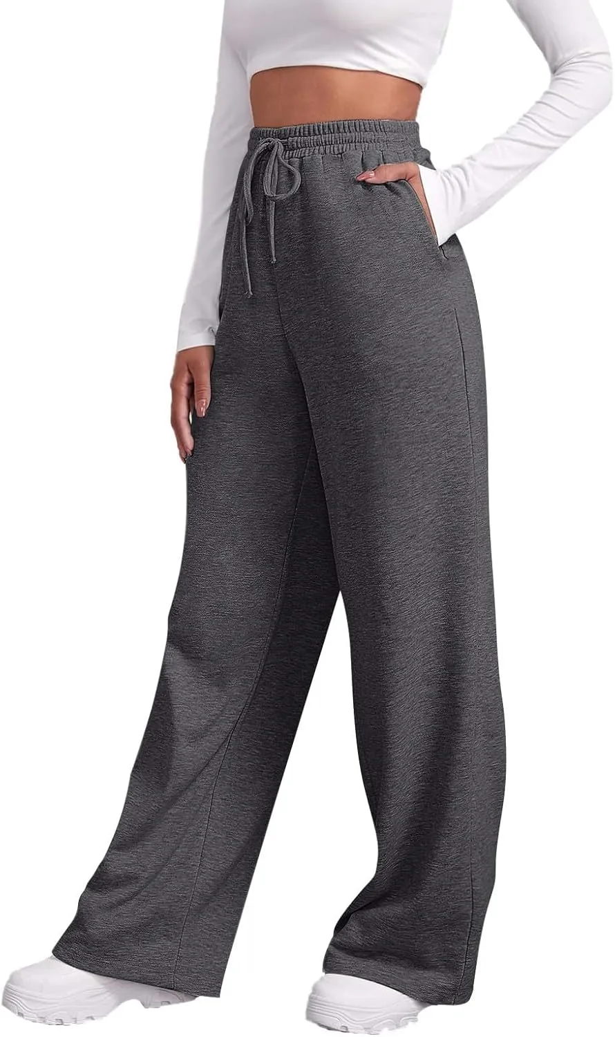 Womens Cargo Sweatpants Wide Leg Y2k Pants for Women Warm Casual Casual Loose Trousers Workout for Yoga Sweat Pants