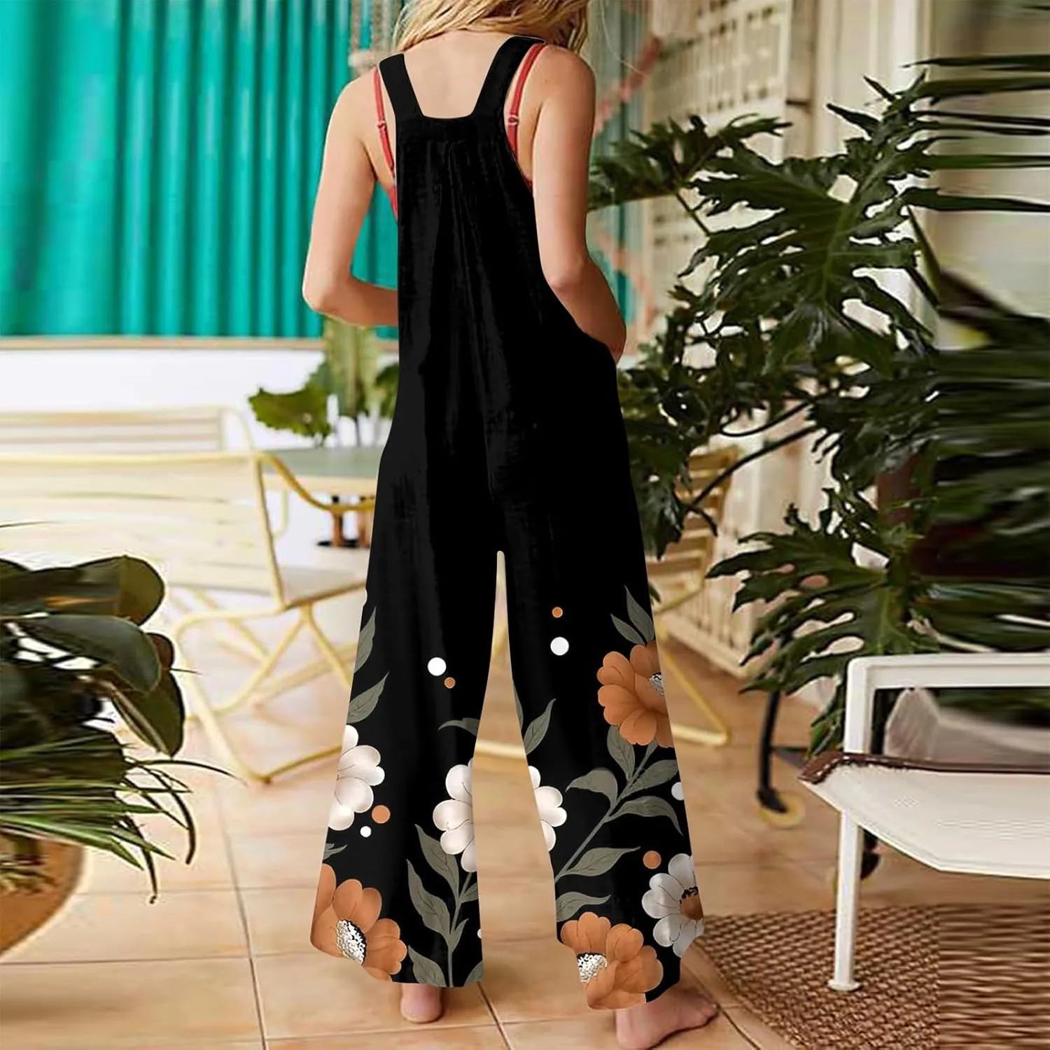 Womens Casual Overalls Jumpsuits Adjustable Straps Sleeveless Summer Cute Comfy Rompers with Womens Jumpsuits