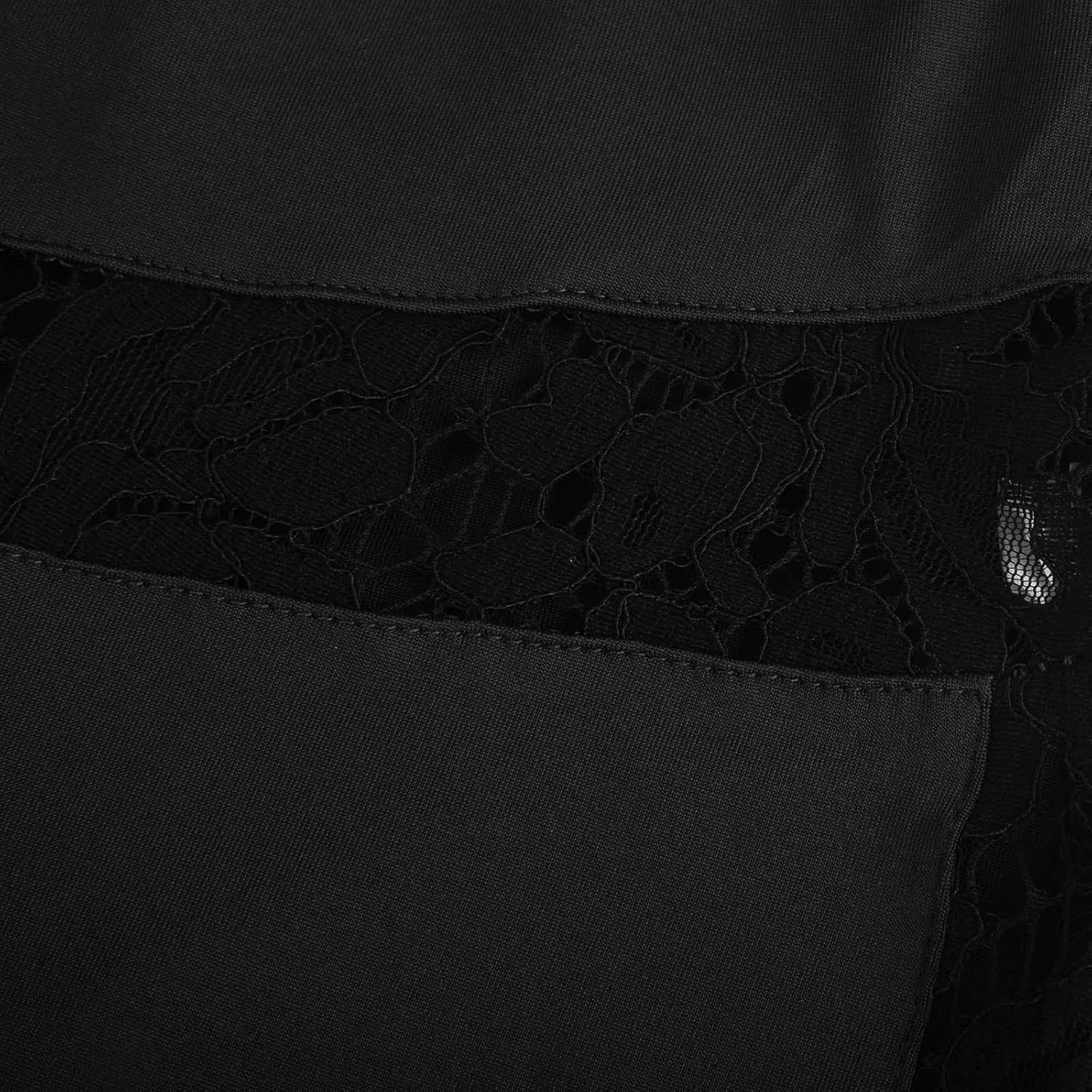 Women's Gothic Sexy Lace Leggings High Waist Club Casual Skinny Tight Pants Soft Elastic Biker Full Length Leggings