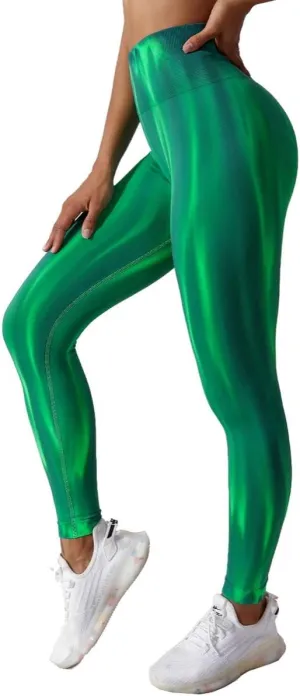 Women’s High Waist Butt Lifting Workout Yoga Leggings Compression Tummy Control Pants