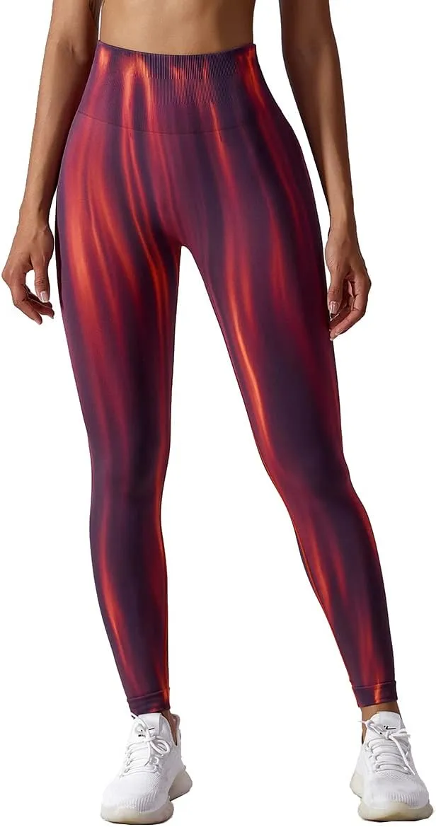 Women’s High Waist Butt Lifting Workout Yoga Leggings Compression Tummy Control Pants