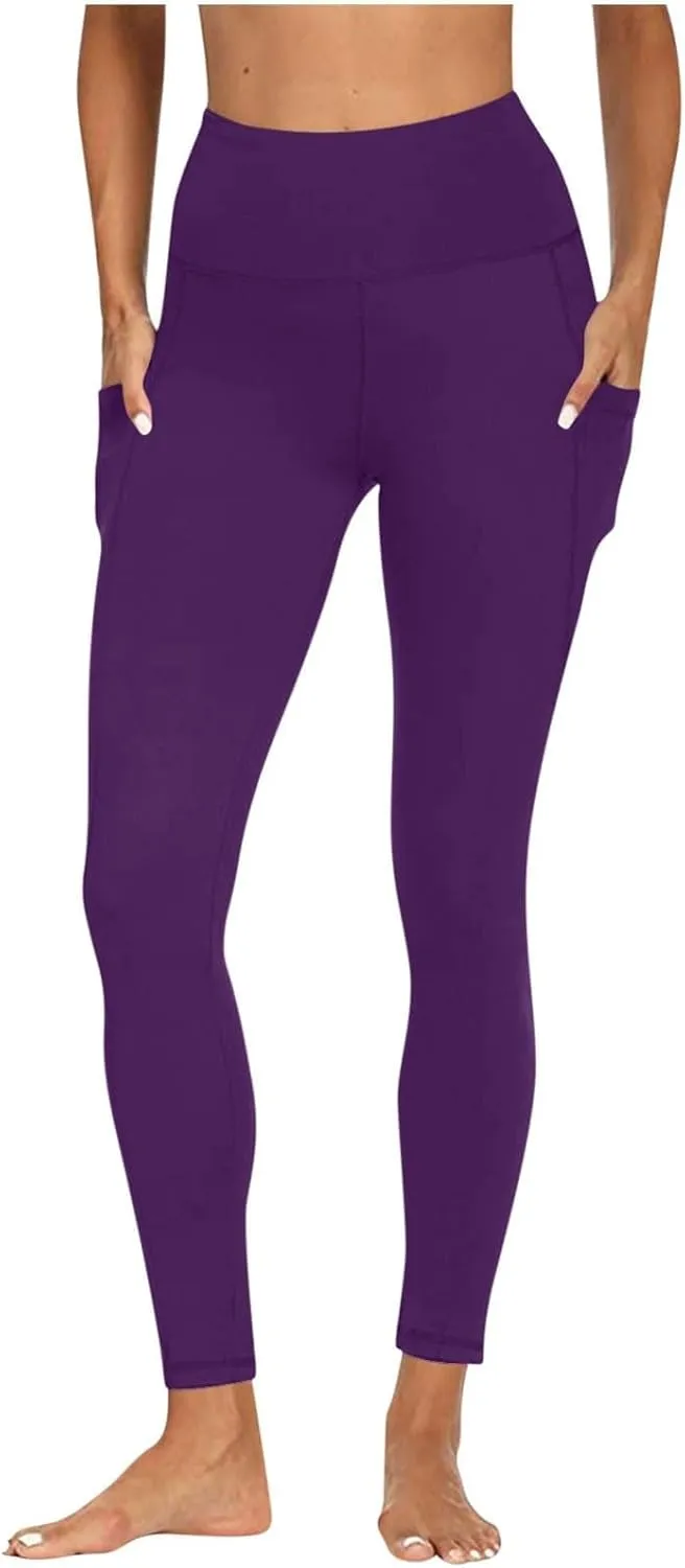 Women's High Waisted Leggings,Skin Friendly Butt Lift Yoga Pro Pant Compression Running Tights for Women Tummy Control