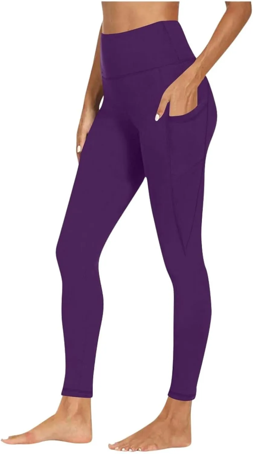 Women's High Waisted Leggings,Skin Friendly Butt Lift Yoga Pro Pant Compression Running Tights for Women Tummy Control