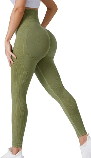 Women's High Waisted Tummy Control Workout Running Yoga Leggings