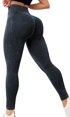 Women's High Waisted Tummy Control Workout Running Yoga Leggings