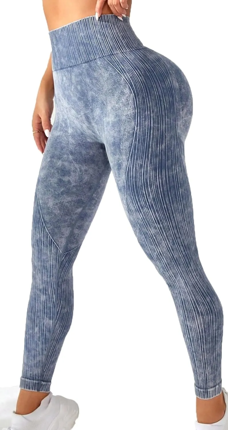 Women's High Waisted Tummy Control Workout Running Yoga Leggings