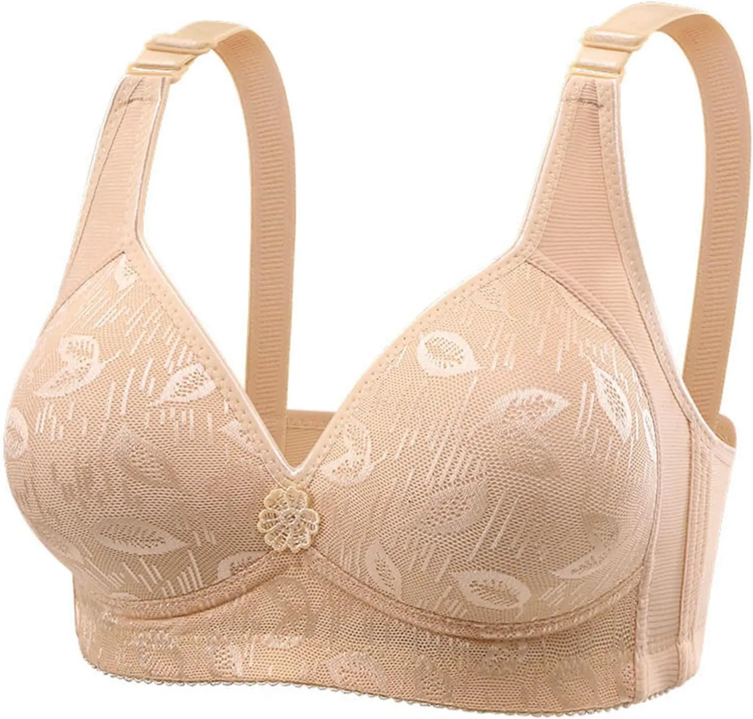 Women's No Underwire Bra Adjustable Straps Push Up Lift Comfort Soft Bra Lightweight Breathable Everyday Bralettes