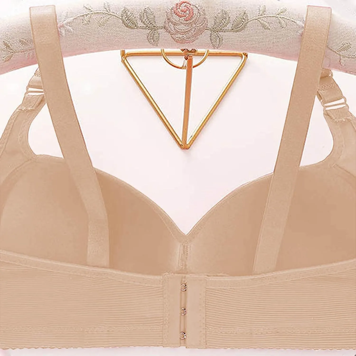 Women's No Underwire Bra Adjustable Straps Push Up Lift Comfort Soft Bra Lightweight Breathable Everyday Bralettes