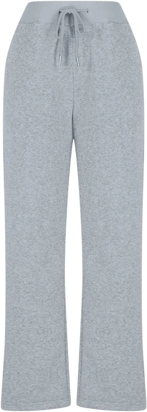 Women's Straight Leg Sweatpants High Wasited Side Slit Athletic Pants Workout Jogger Sweat Yoga Pants with Pockets