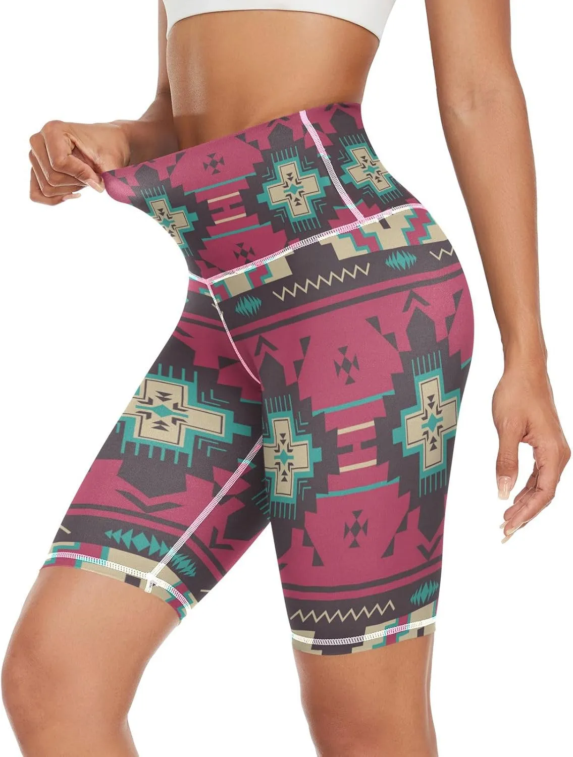 Women's Tummy Control Yoga Leggings, Shorts with Back Pocket, Capri Pants XS-XXL