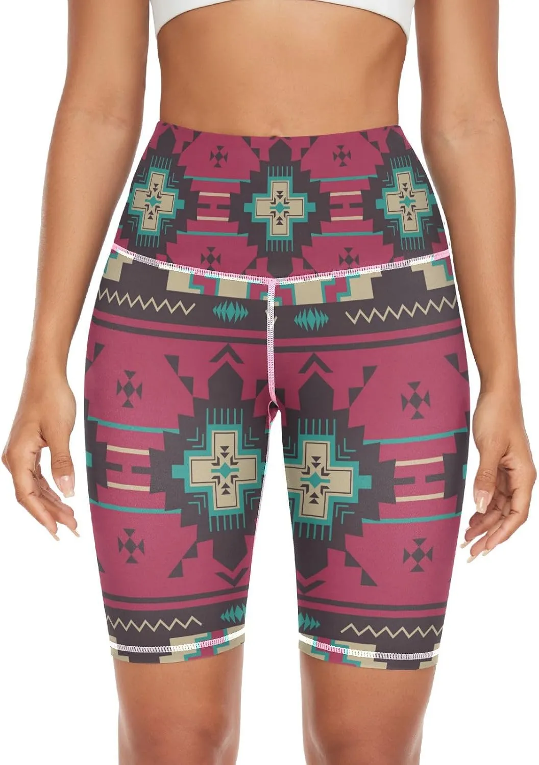 Women's Tummy Control Yoga Leggings, Shorts with Back Pocket, Capri Pants XS-XXL