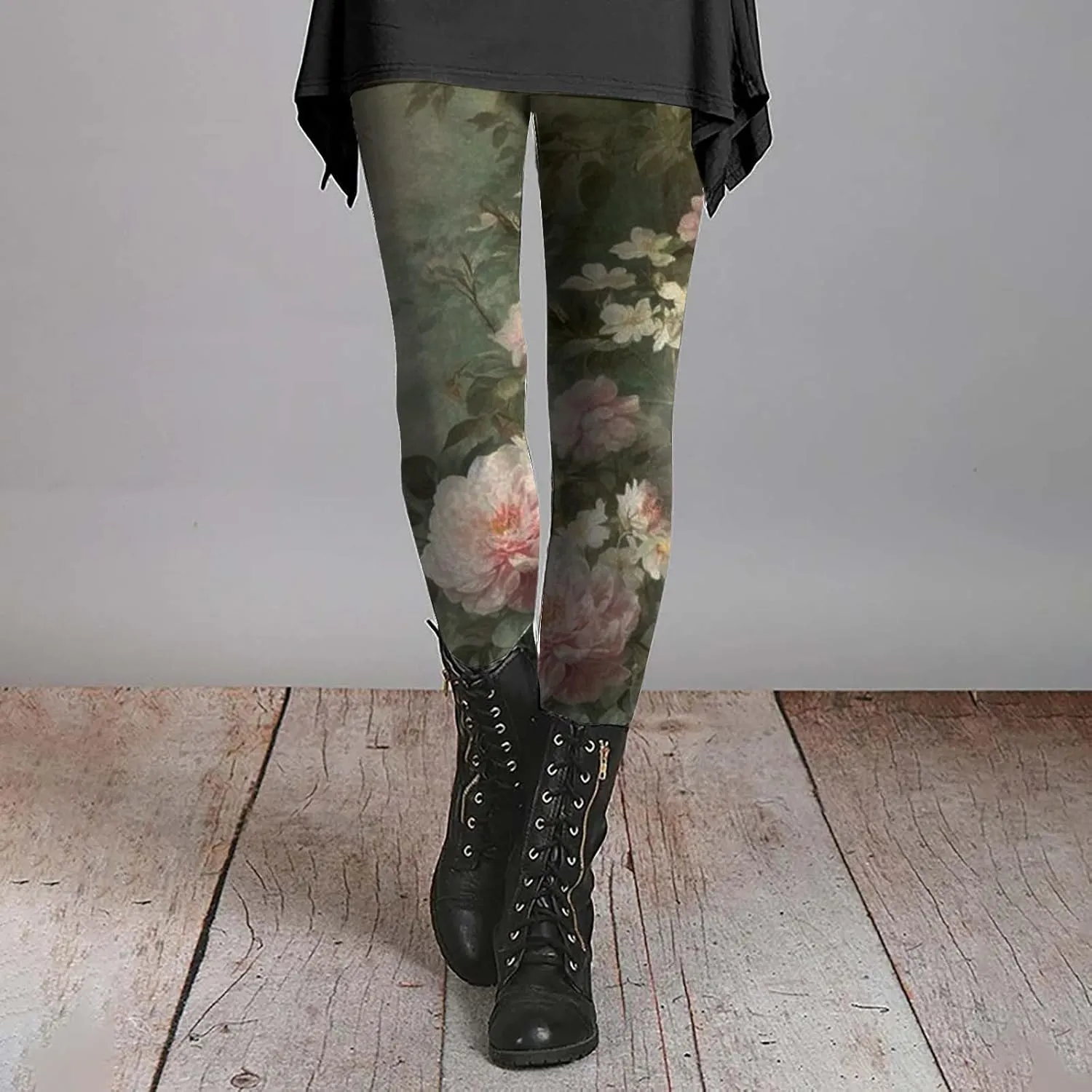 Workout Leggings for Women with Pockets Womens Leggings Printed Design Legging Tummy Control