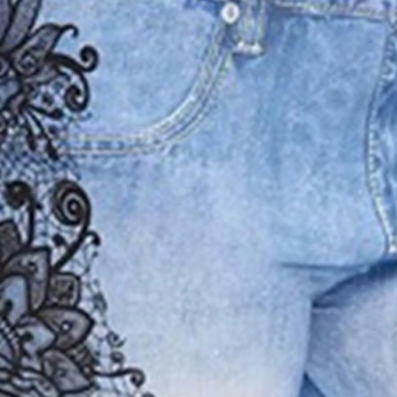 XUNRYAN Capri Leggings for Women Stretchy High Waisted Faux Jeans Shorts Plus Size Elastic Waist Casual Yoga Leggings Pants