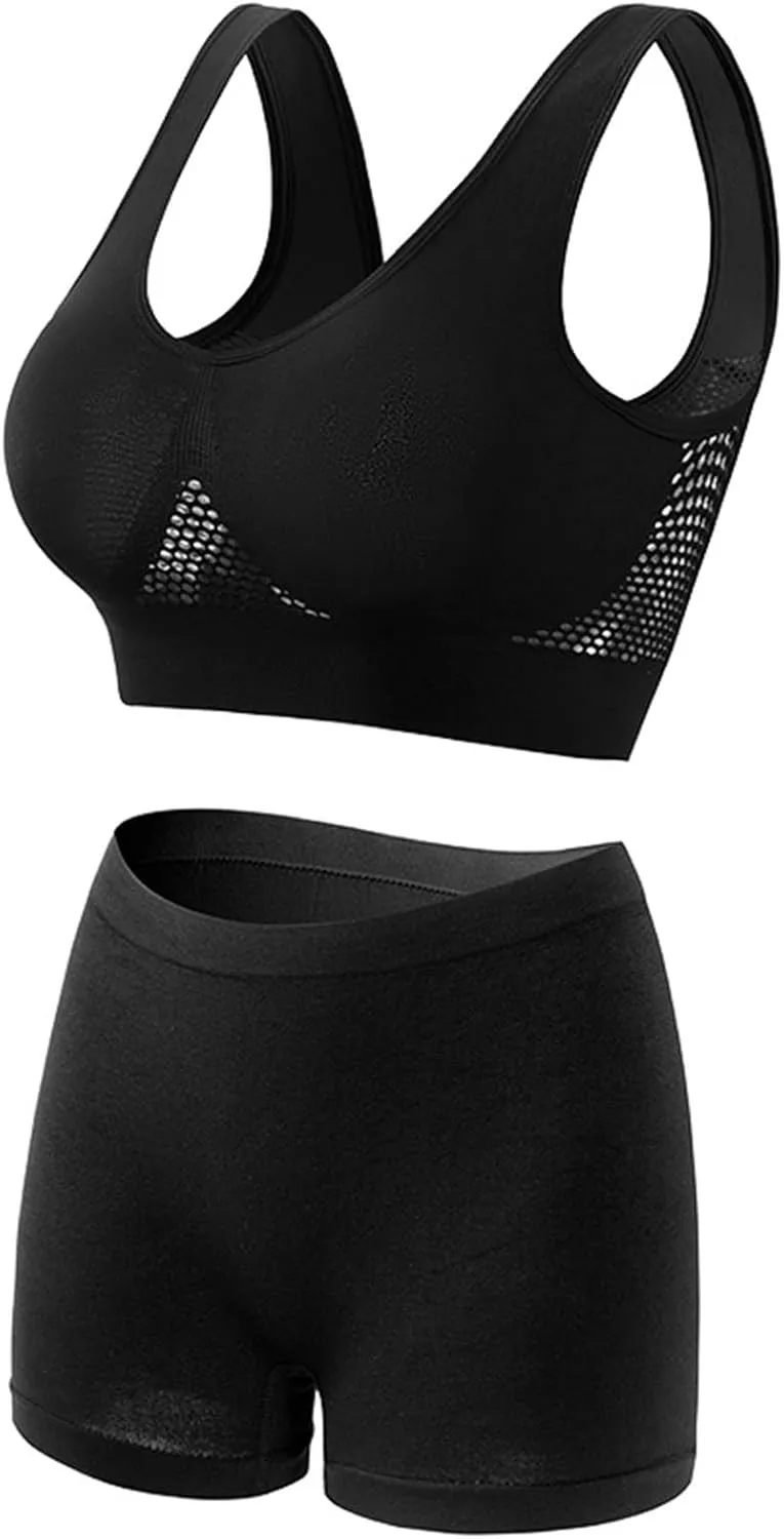 Yoga Girls Sports Bra Set, Soft and Lightweight Women's Underwear for Women's Workouts.