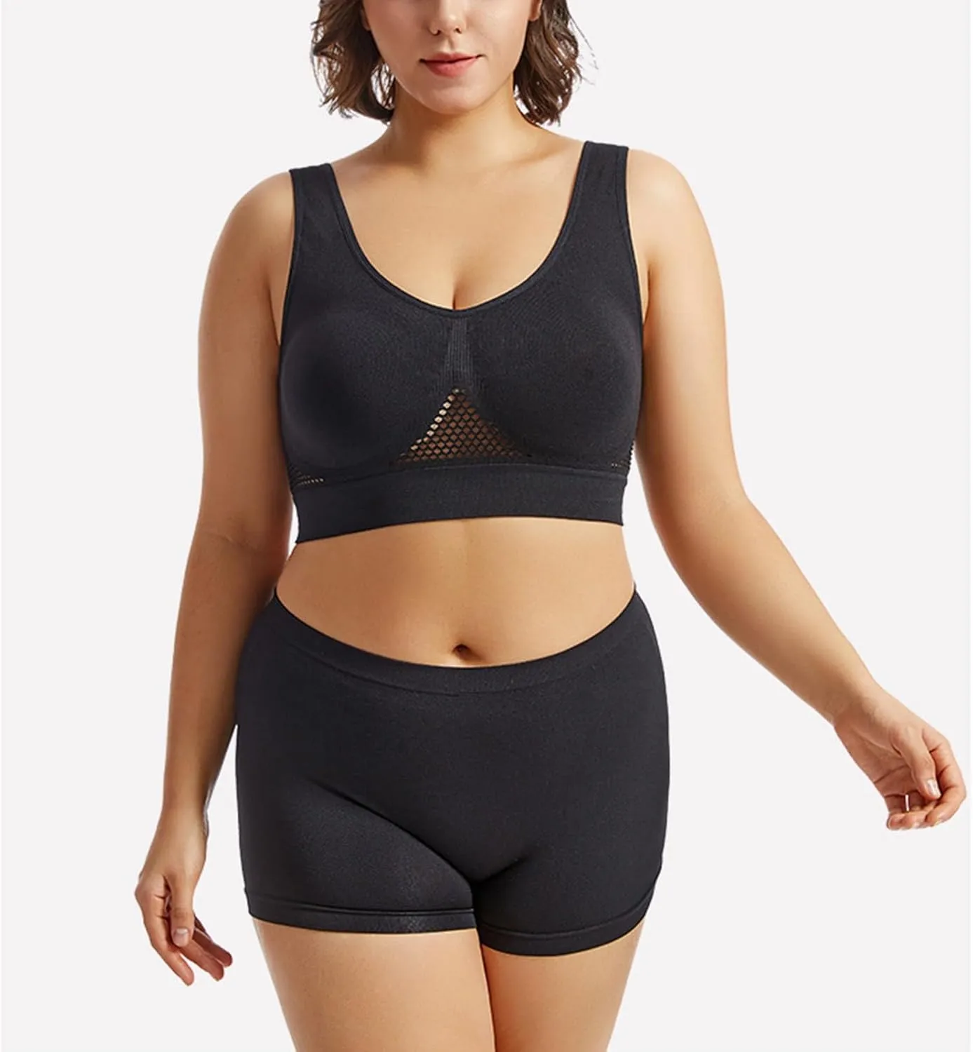 Yoga Girls Sports Bra Set, Soft and Lightweight Women's Underwear for Women's Workouts.