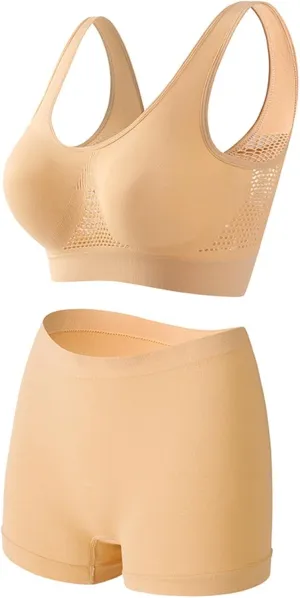 Yoga Girls Sports Bra Set, Soft and Lightweight Women's Underwear for Women's Workouts.