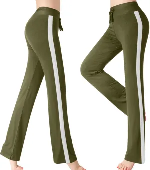 Yoga Pants for Women High Waisted Wide Leg Pants Soft Comfy Elastic Waist Leggings Workout Lounge Sweatpants