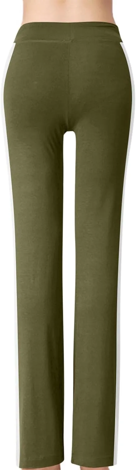 Yoga Pants for Women High Waisted Wide Leg Pants Soft Comfy Elastic Waist Leggings Workout Lounge Sweatpants